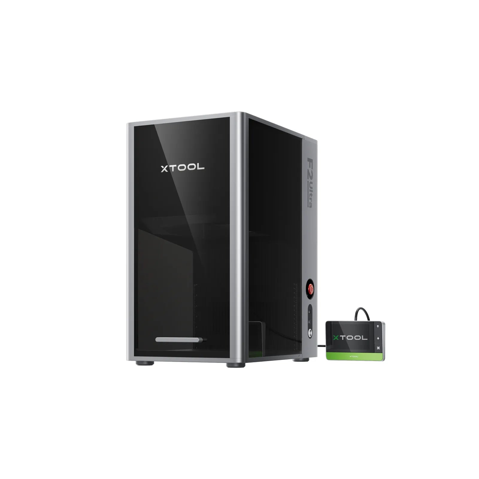 xTool F2 Ultra dual-laser engraver with its control panel